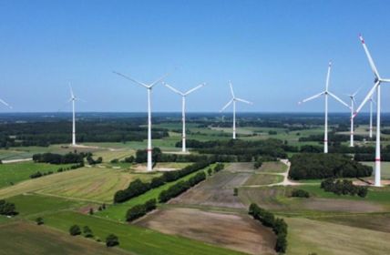 Neun Vestas V162-Turbinen in Zeven in 14 Monaten errichtet (Foto: Energiequelle GmbH)