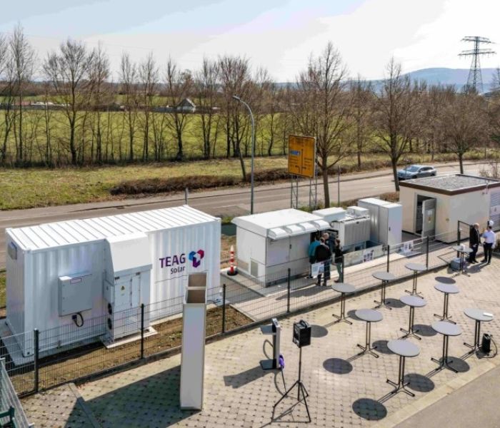 Stromspeicher zur Netzstabilität in Bad Salzungen zugeschaltet (Foto: TEAG Thüringer Energie AG)
